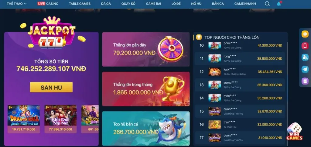 Các loại game bắn cá phổ biến tại VB88
